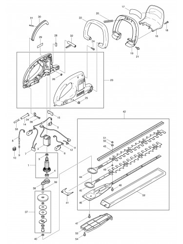 Vue éclatée Makita UH5550#01