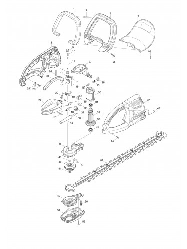 Vue éclatée Makita UH5570#01