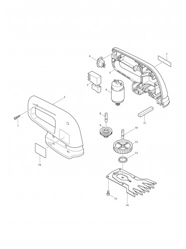 Vue éclatée Makita UM103D#01