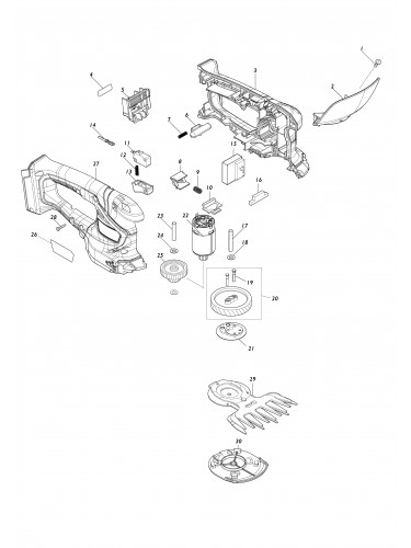 Vue éclatée Makita UM110D#01