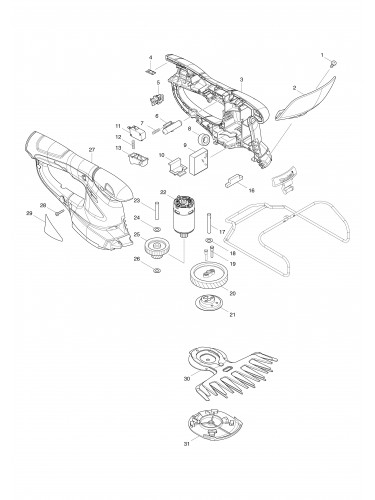 Vue éclatée Makita UM164D#01