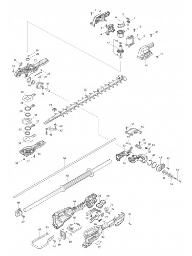 Vue éclatée Makita UN001G#01