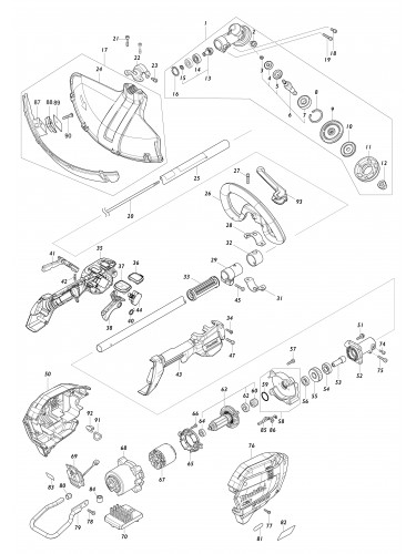 Vue éclatée Makita UR007G#01
