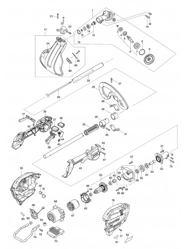 Vue éclatée Makita UR008G#01