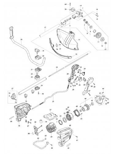 Vue éclatée Makita UR012G#01