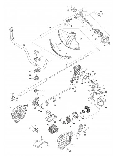 Vue éclatée Makita UR013G#01