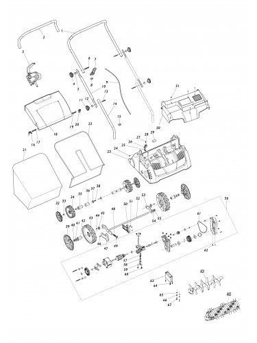 Vue éclatée Makita UV3200#01