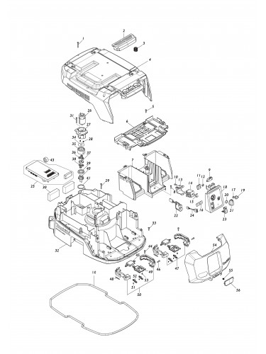 Vue éclatée Makita VC007GL#01