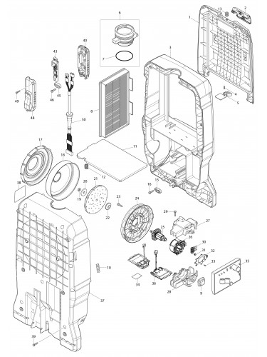 Vue éclatée Makita VC011G#01