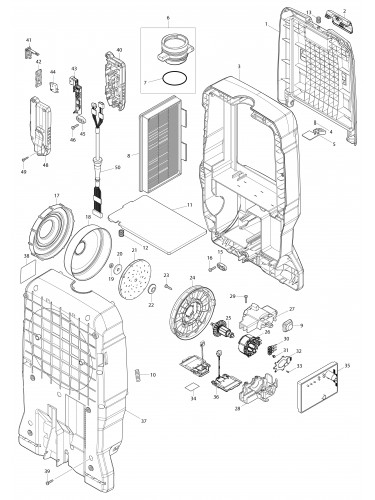 Vue éclatée Makita VC012G#01