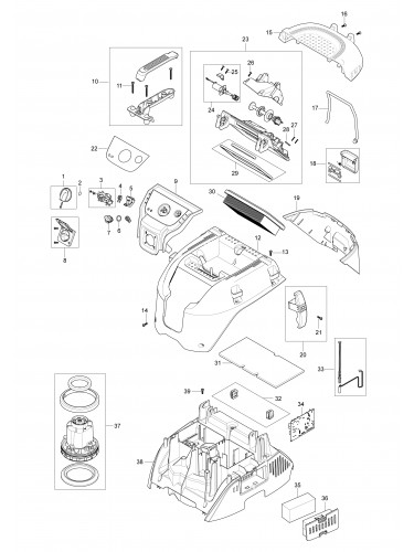 Vue éclatée Makita VC4210L#01
