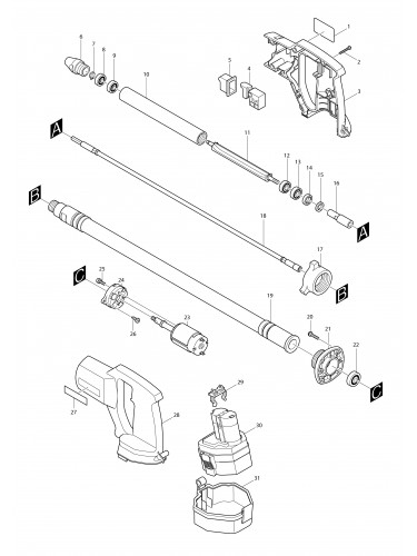 Vue éclatée Makita VR250D#01
