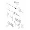 Vue éclatée Makita BGD800#01