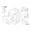 Vue éclatée Bosch GCL2-50C 3601K66G00 #01