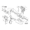 Vue éclatée Bosch GDR12V-105 3601JA6901 #01
