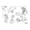 Vue éclatée Bosch GDS14,4V-LI 3601JA1T00 #01