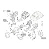 Vue éclatée Bosch GDS18V-1050H 3601JJ8500 #01