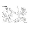 Vue éclatée Bosch GDS18V-EC300ABR 3601JD8200 #01