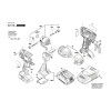 Vue éclatée Bosch GDS18V-LI 3601JA1S04 #01