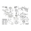 Vue éclatée Bosch GEX125-150AVE 3601C7B100 #01