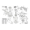 Vue éclatée Bosch GEX125-150AVE 3601C7B101 #01