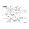 Vue éclatée Bosch GHO18V 3601E95300 #01