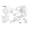 Vue éclatée Bosch GSA1100E 3601F4C800 #01