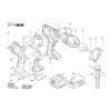 Vue éclatée Bosch GSB14,4VE-2-LI 3601JD9200 #01