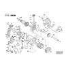 Vue éclatée Bosch GSB16RE 3601A4E600 #01