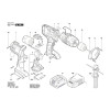 Vue éclatée Bosch GSB18VE-2-LI 3601JD9300 #01