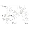 Vue éclatée Bosch GSR120-LI 3601JF7000 #01