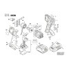 Vue éclatée Bosch GSR18V-ECFC2 3601JE1100 #01