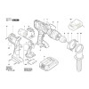 Vue éclatée Bosch GSR18VE-2-LI 3601H65300 #01