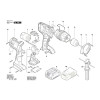 Vue éclatée Bosch GSR18VE-2-LI 3601JD9100 #01