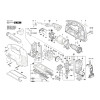 Vue éclatée Bosch GST140BCE 3601E15000 #01