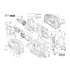 Vue éclatée Bosch GST150BCE 3601E13000 #01