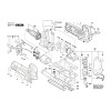 Vue éclatée Bosch GST150CE 3601E12000 #01