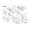 Vue éclatée Bosch GST150CE 3601E12001 #01