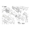 Vue éclatée Bosch GST90E 3601E8G002 #01
