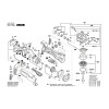 Vue éclatée Bosch GWS18V-45PSC 3601JG3F00 #01