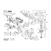 Vue éclatée Bosch GWS26-230JBV 3601H56U00 #01
