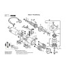 Vue éclatée Bosch GWS6-115E 06013757A3 #01
