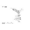 Vue éclatée Bosch GWS9-115S 3601C96103 #02