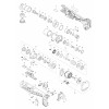 Vue éclatée Makita DFL404F#01
