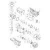 Vue éclatée Makita DG001G#01