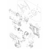 Vue éclatée Makita DJS800#01