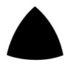Feuilles abrasives velcro spéciales Hikoki 94 mm pour ponceuse delta #01