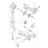 Vue éclatée Makita GA023G#01