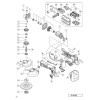 Vue éclatée Hitachi Hikoki G18DBL #01