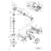Vue éclatée Hitachi Hikoki G3613DB #01